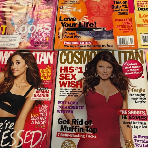 Cosmopolitan Magazine Bundle Lauren Conrad Ariana Grande Fergie Ashley Tisdale - Picture 3 of 6